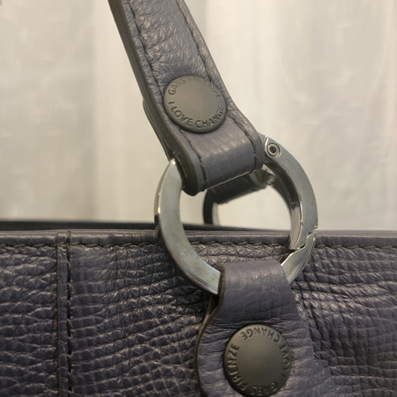 Gabs Leather Tote Navy Blue NWOT - Picture 15 of 16